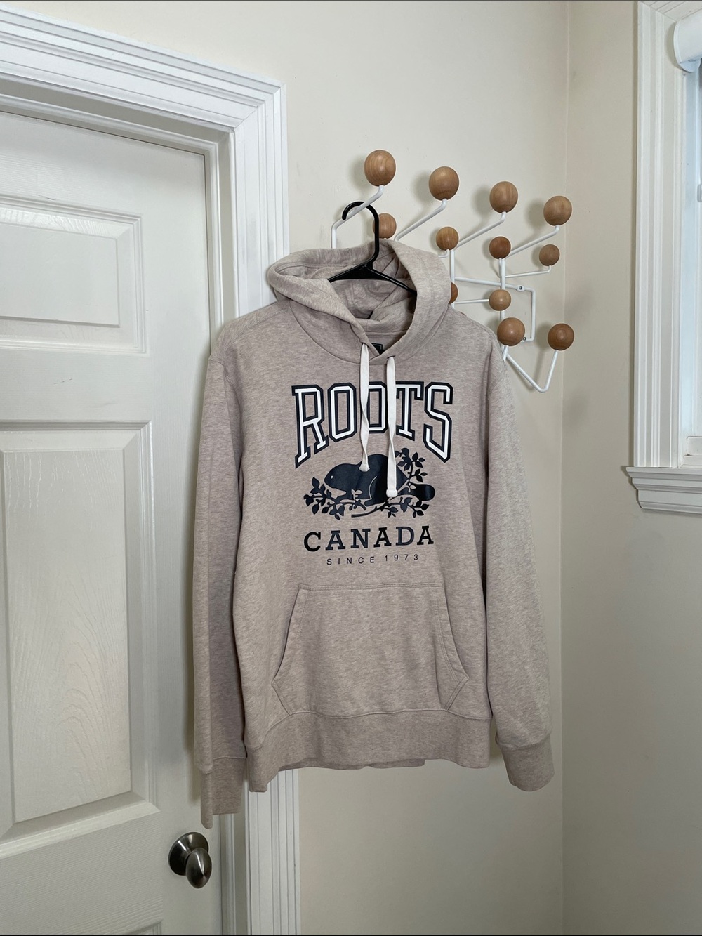 Roots - Classic Hoodie Sweat Shirt - Cream - S